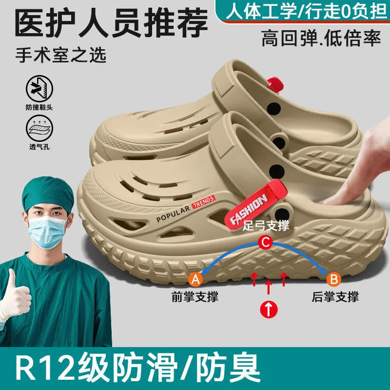 Men's Non-Slip Arch Support Slippers | Comfortable Summer Footwear
