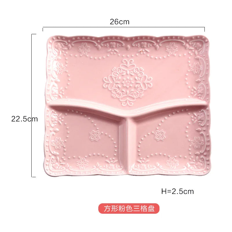 Children's Ceramic Butterfly Divided Plate | Creative Meal Solution