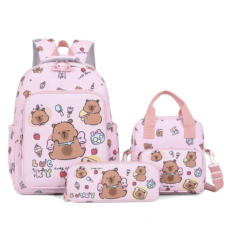 Colorful 3-Piece Backpack Set for School | Fun & Functional