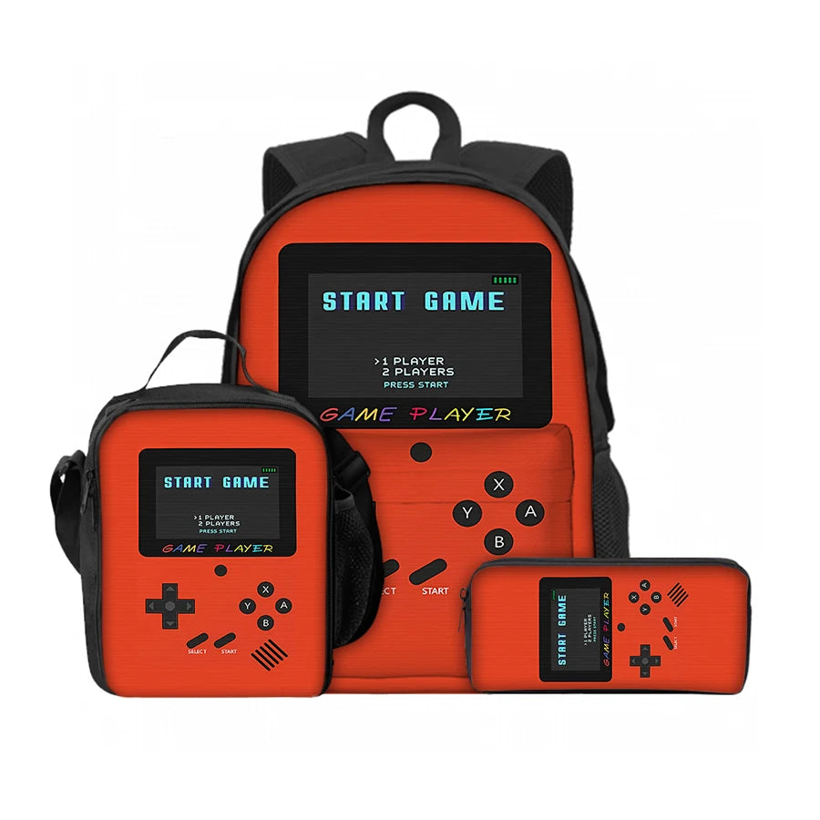 3 Pcs Set Stylish Games Console Bags for Kids | Fun & Versatile
