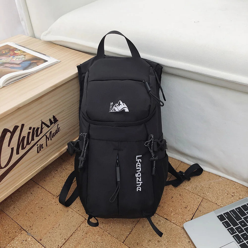 Outdoor Mini Backpack Mountain Pattern Lightweight Adjustable Strap Daypack for Hiking Travel Camping Daily Outdoor Trip