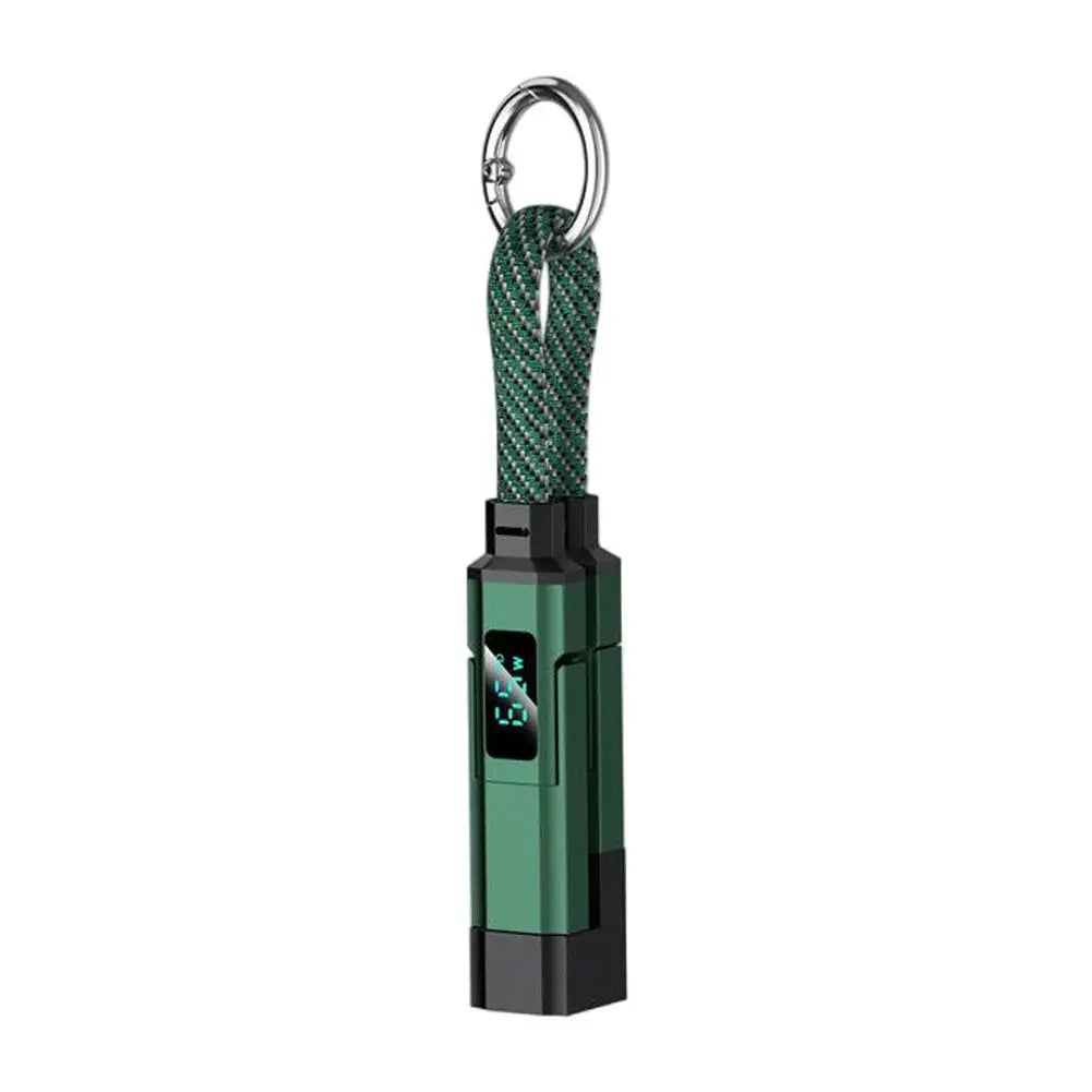 4 in 1 Keychain Charging Cable | Versatile USB C Cable with Display