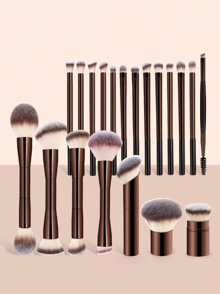 20pcs Soft Aluminum Makeup Brush Set | Ultimate Beauty Tools