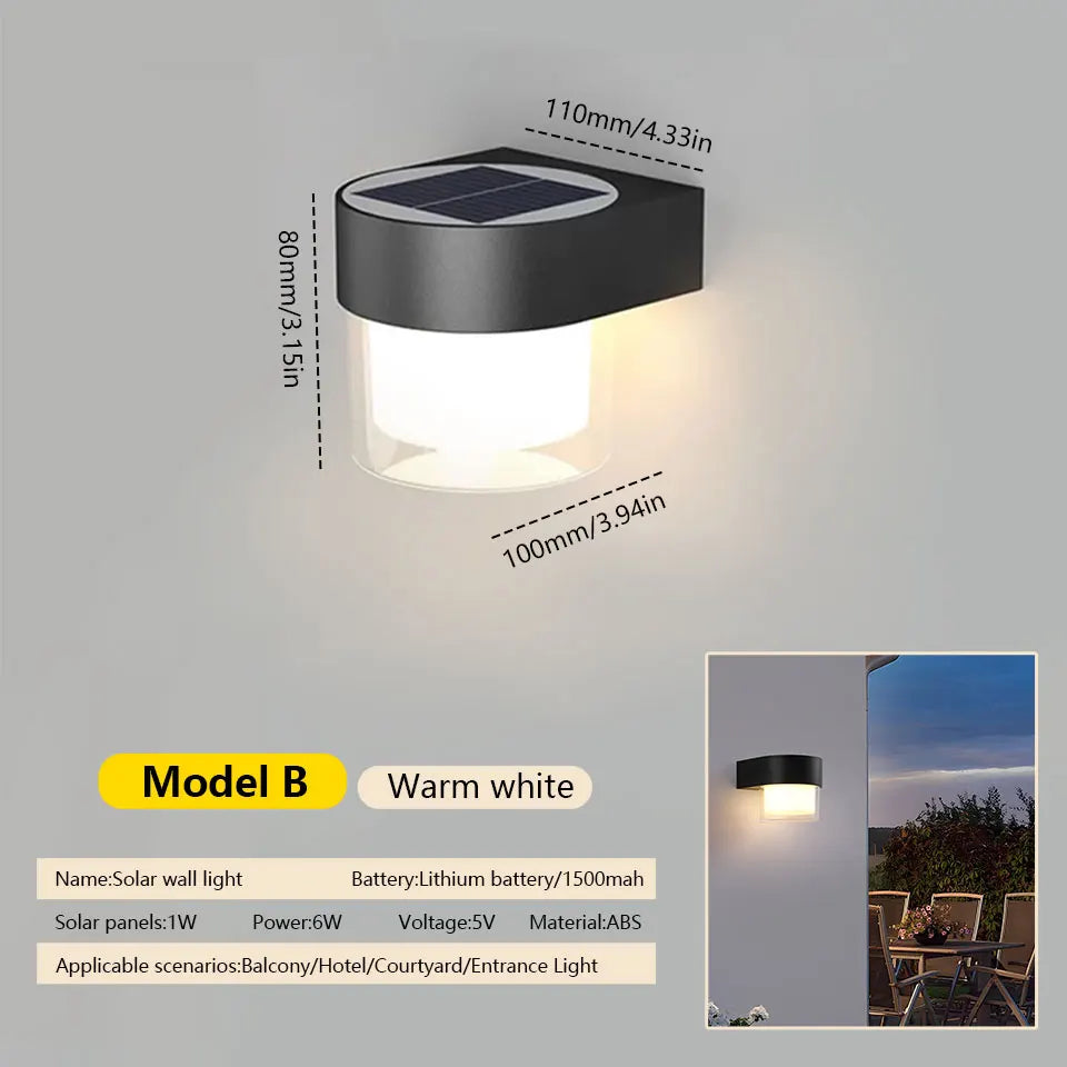 LED Solar Wall Light | Eco-Friendly Outdoor Lighting Solution