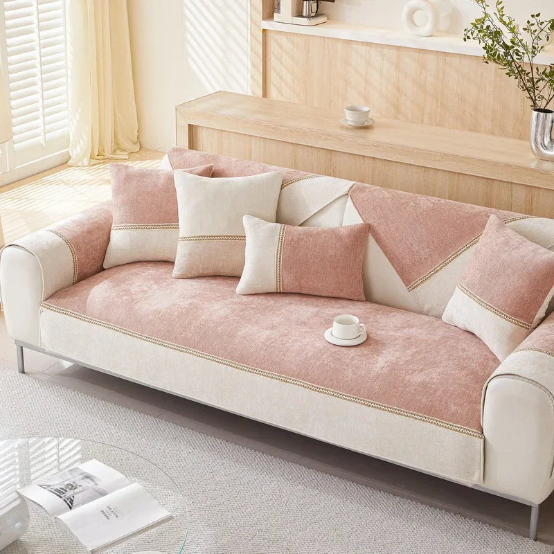Soft Chenille Non-Slip Sofa Seat Cover for Ultimate Comfort