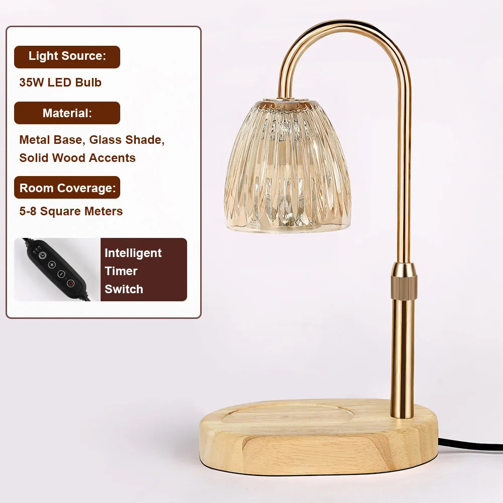 Electric Wax Melts Timer Candle Warmer Lamp | Aromatherapy Decor