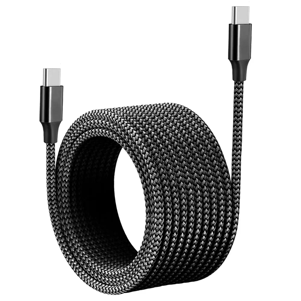 60W USB C to Type C Fast Charger Cable | Durable Braided Design