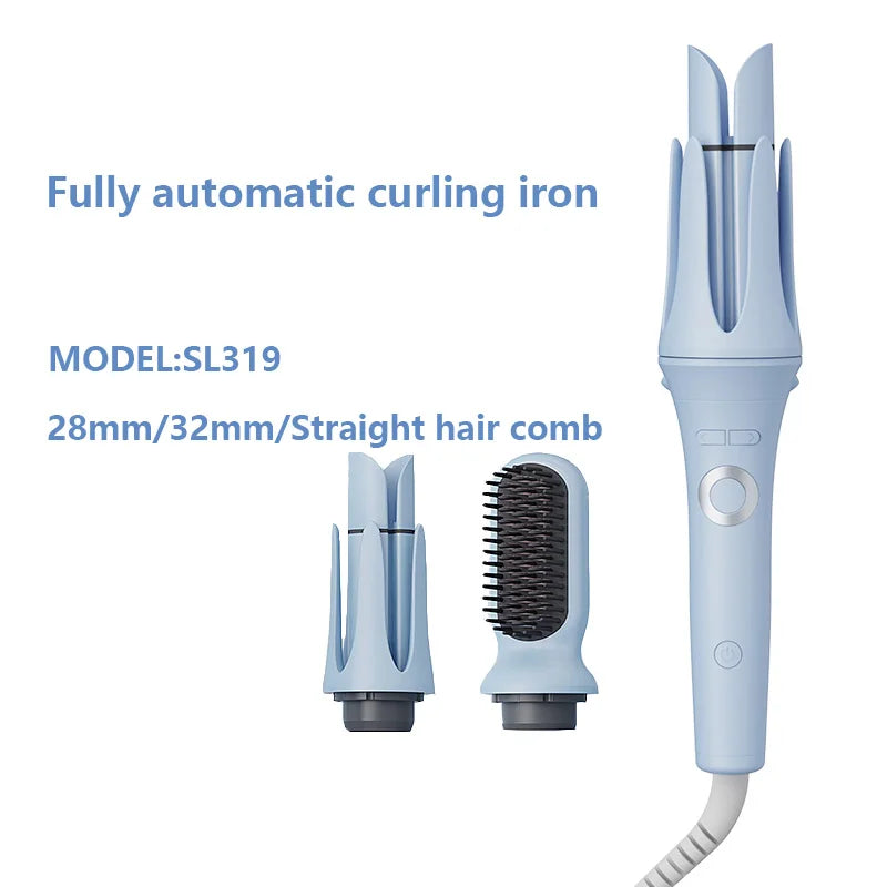 Automatic curling iron, 26-40mm curling styling set, suitable for all hair types, negative ion hair care curling tool,72h Hold