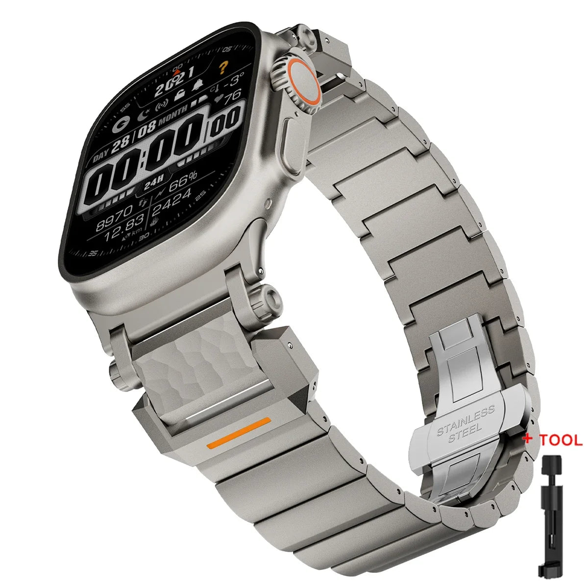 Luxury Men's Titanium Bracelet | Elegant Link Band for Style