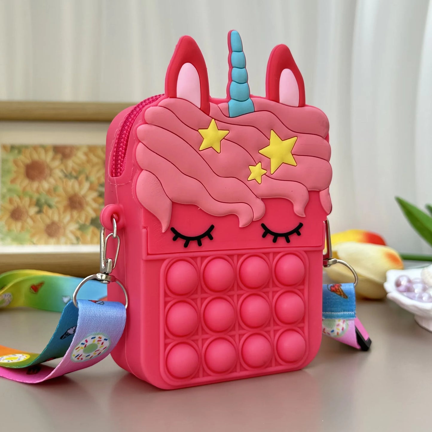Unicorn Cross Bag - Stress Relief Handbag for Kids and Girls