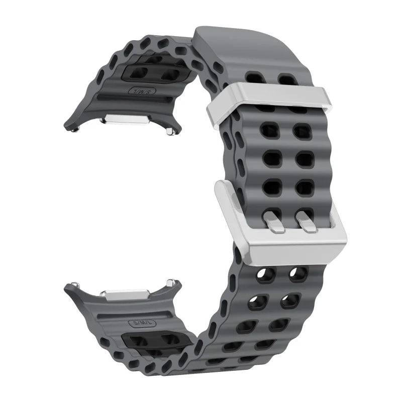 Silicone Sports Strap for Galaxy Watch | Breathable Marine Band