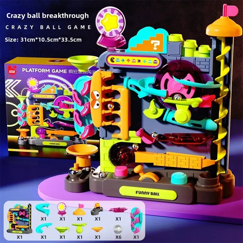 Children's Interactive Montessori Toy | Rolling Ball Track Game