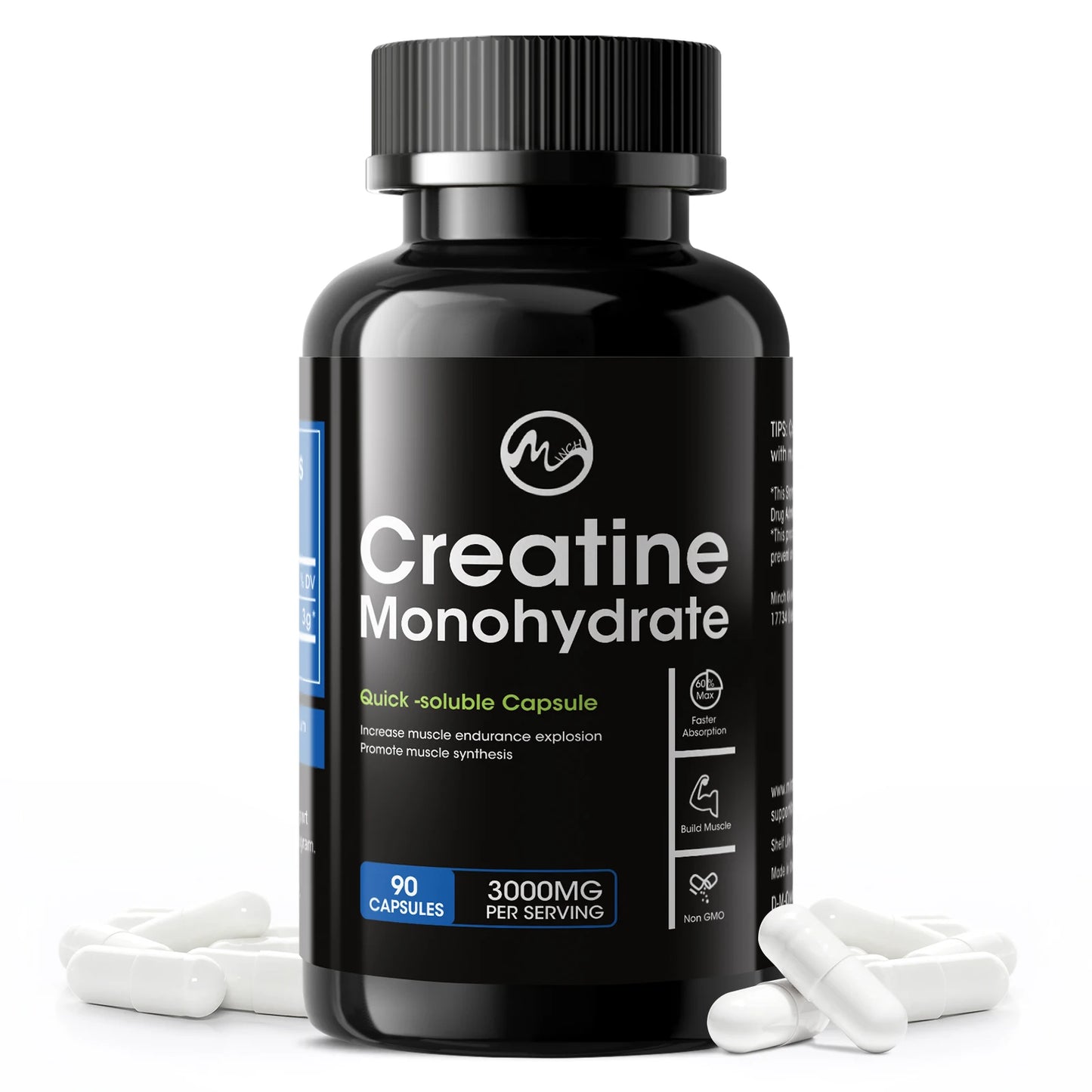 Creatine Monohydrate Capsules | Enhance Energy & Performance