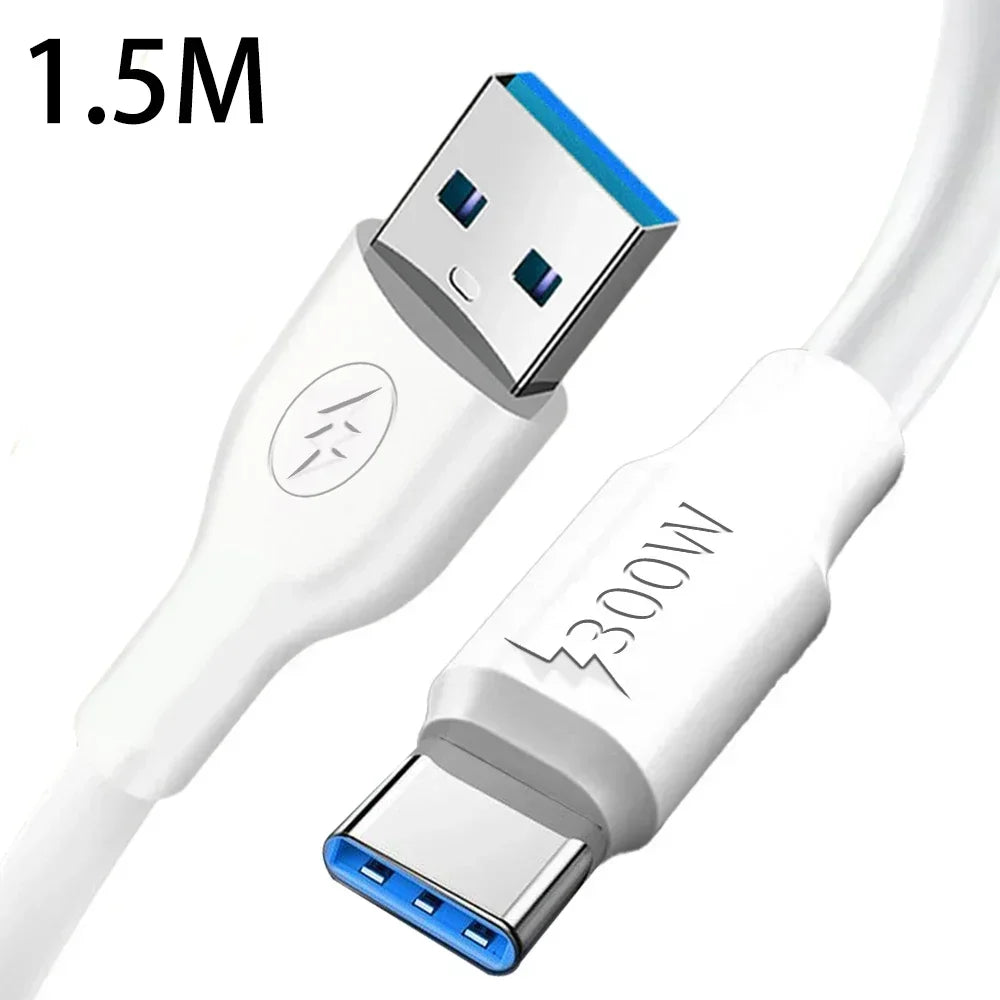 300W Super Fast Charging USB Type C Data Cable | Universal Compatibility