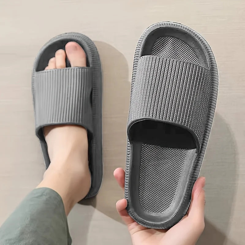Thick-Soled Cool Indoor Slippers for Couples | Summer Comfort