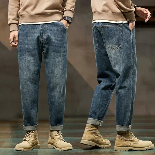 Men's Loose Retro Harem Jeans | Comfortable Casual Everyday Fit