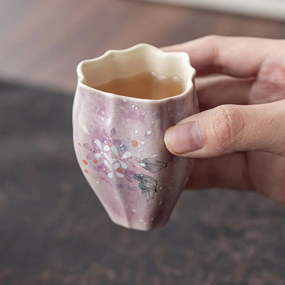 Handmade Ceramic Tea Cup Set | Vintage Kung Fu Tea Mugs