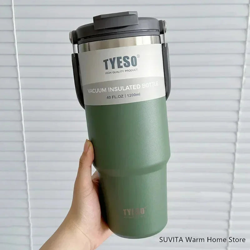 Large Capacity Stainless Steel Coffee Tumbler | Thermal Insulated Mug