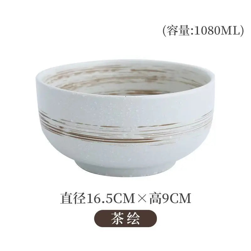Set de Cuencos de Cerámica para Ramen Estilo Japonés | Vajilla Elegante
