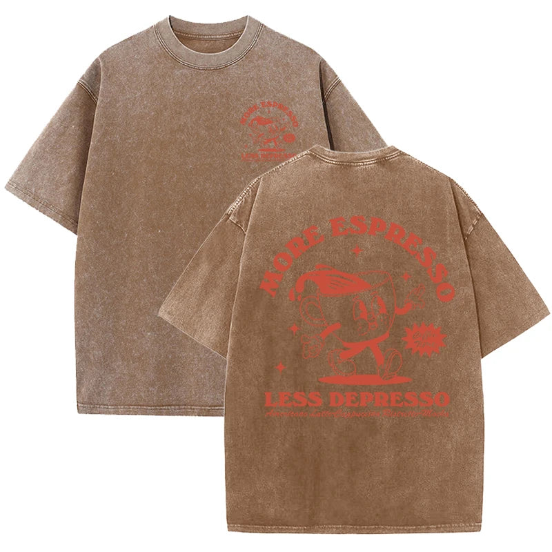 More Espresso Less Depresso Women's Breathable Tee Shirt