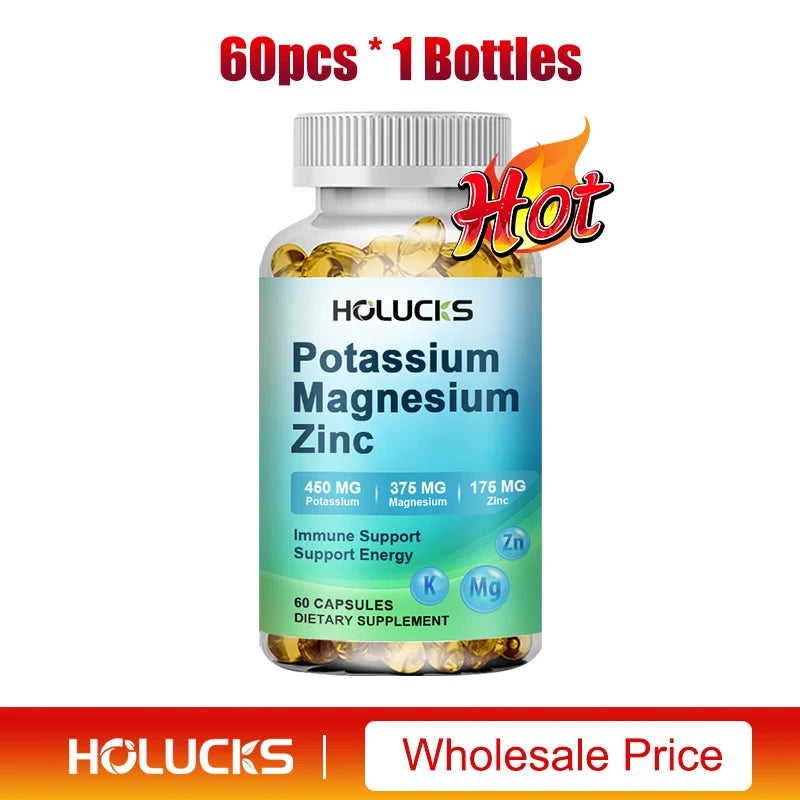 Potassium Magnesium Zinc Capsules | Bone & Heart Health Support