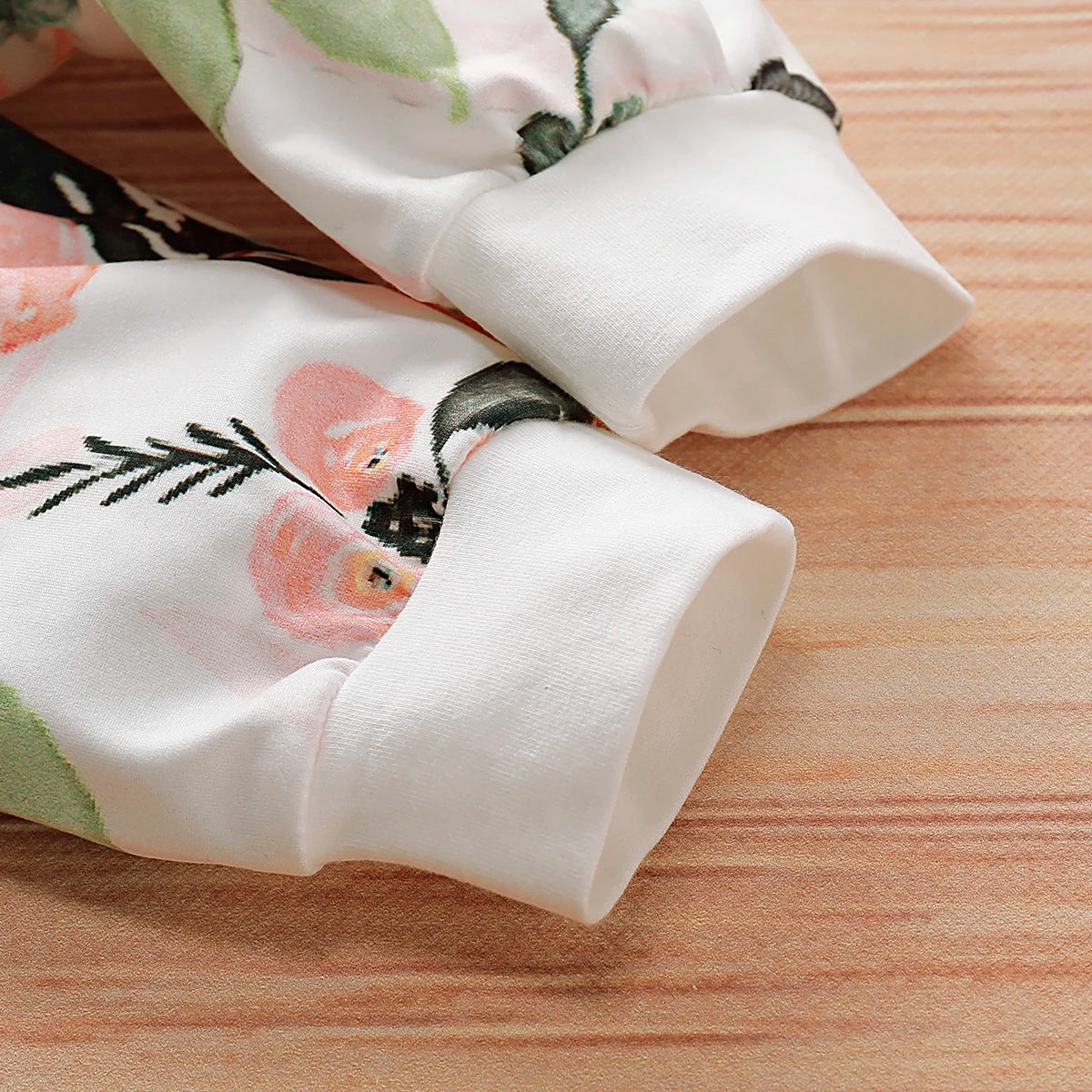 Cute Floral Baby Hooded 2-Piece Set for Girls | Comfy & Stylish