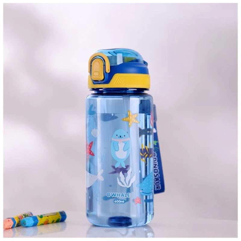 Children's Leak-Proof Water Bottle | 600ml Silicone Spout Summer Cup