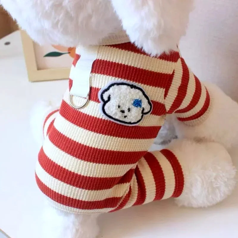 Soft Cotton Dog Jumpsuit | Stylish Pet Pajamas for All Breeds