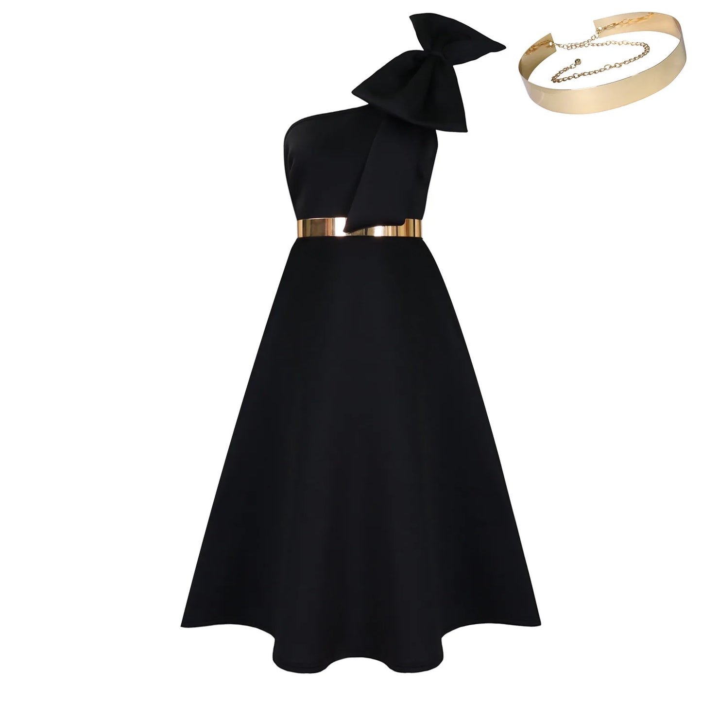 Elegant One Shoulder Dress for Women | Luxurious Summer Fashion