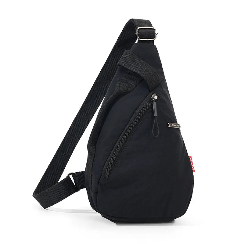 Versatile Nylon Zipper Waist Pack | Stylish Chest Bag for All
