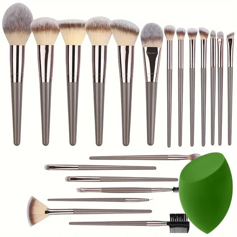 Premium Makeup Brushes Set | Soft Kabuki & Blending Tools for Flawless Application