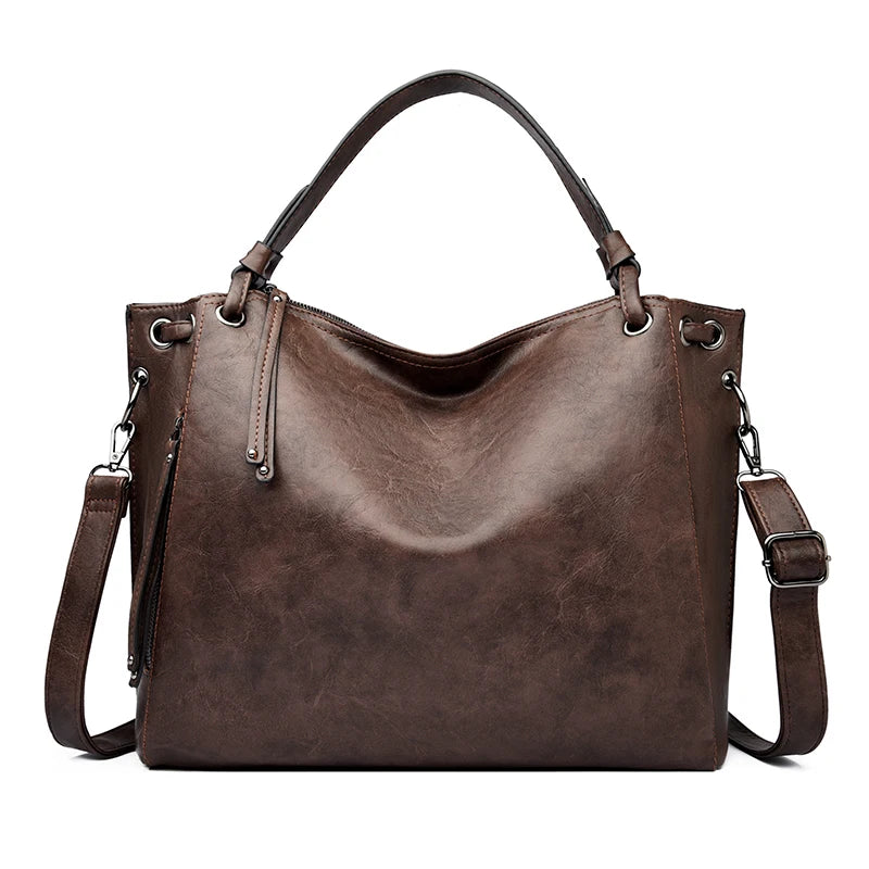 Stylish Large Capacity PU Leather Handbags for Women