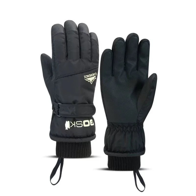Guantes de esquí unisex para invierno | Guantes impermeables con pantalla táctil