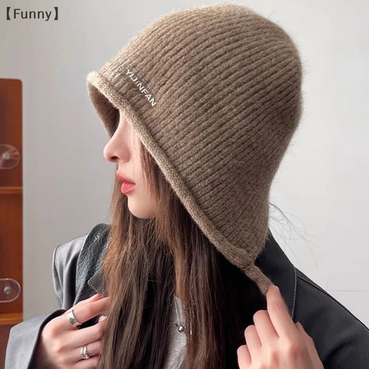 Women's Cute Knitted Earflap Beanie | Cozy Winter Warm Hat