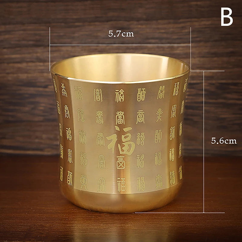 Antique Brass Tea Cup | Elegant Homeware for Tea and Coffee