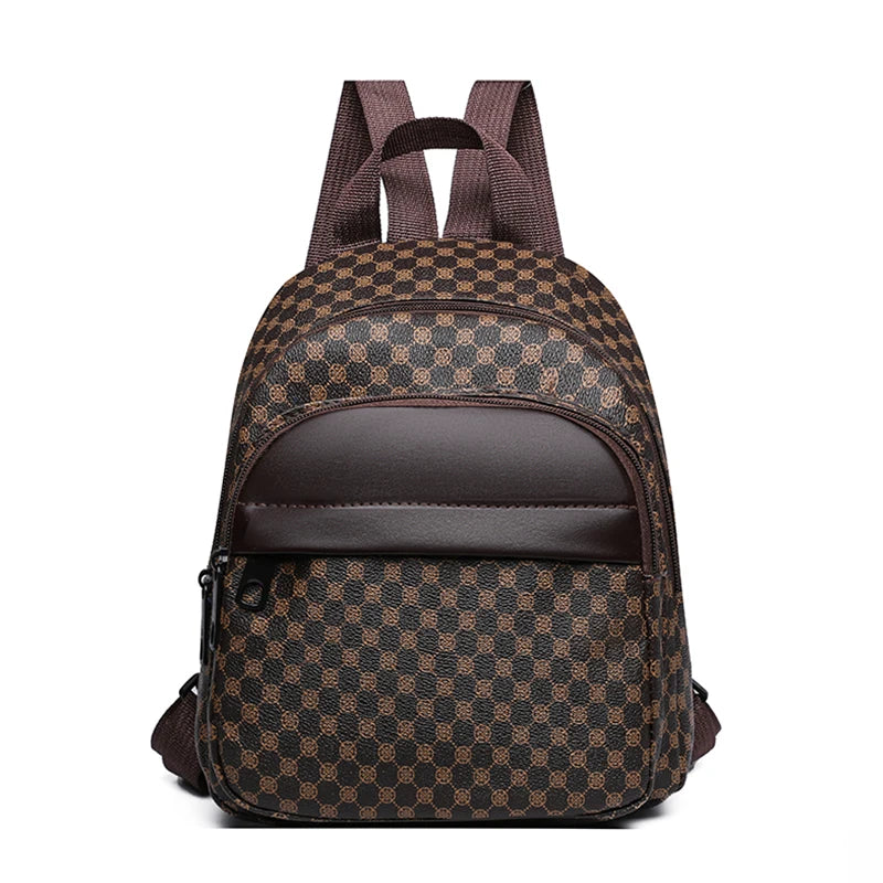 Sleek Multi-purpose Backpack for Daily Travel Stylish Patterned Compact Lightweight Versatile Casual Functional Fashion Bag