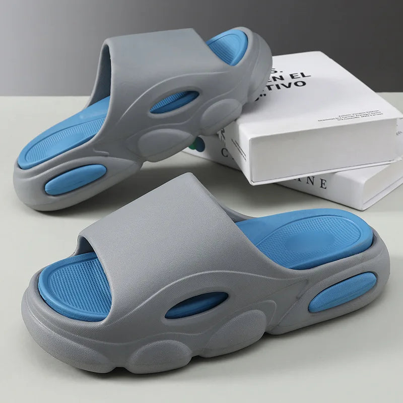 Men's Summer Sandals - Soft Cloud House Platform Slides for Beach