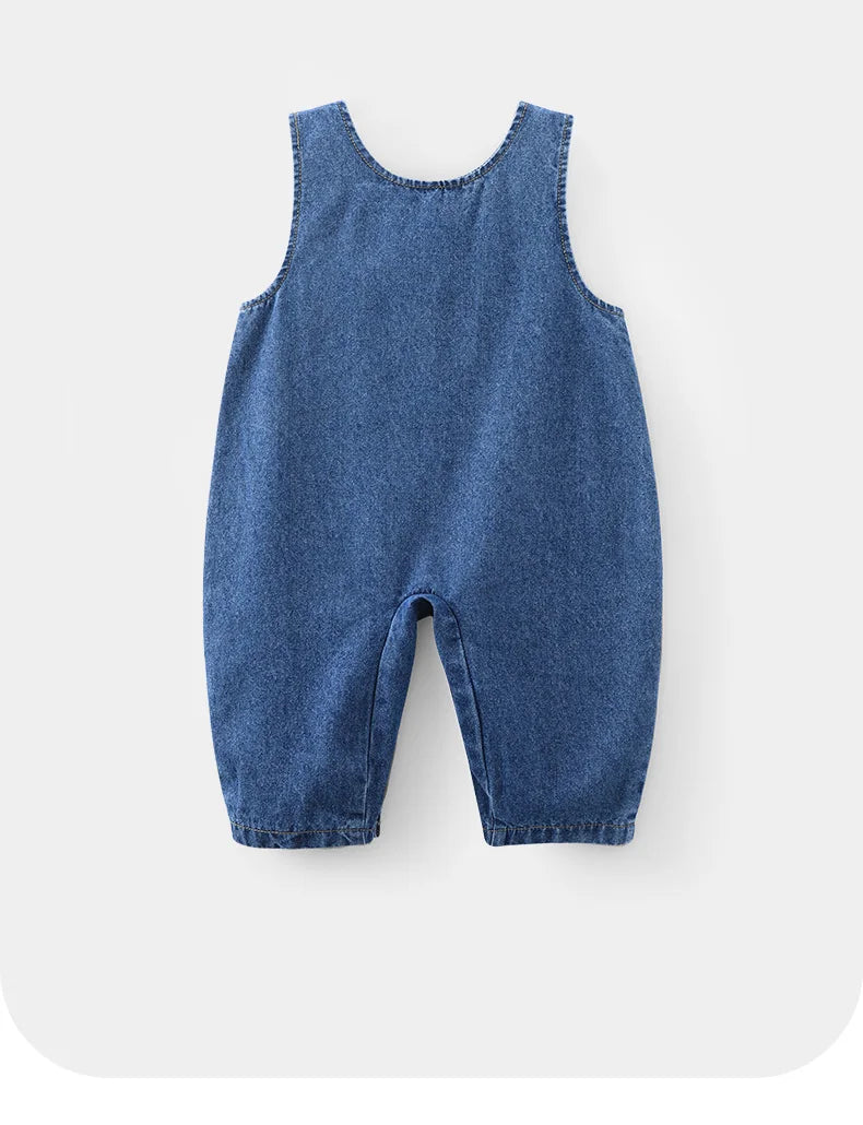 Baby Girl Denim Overalls | Stylish Spring & Autumn Jumpsuit