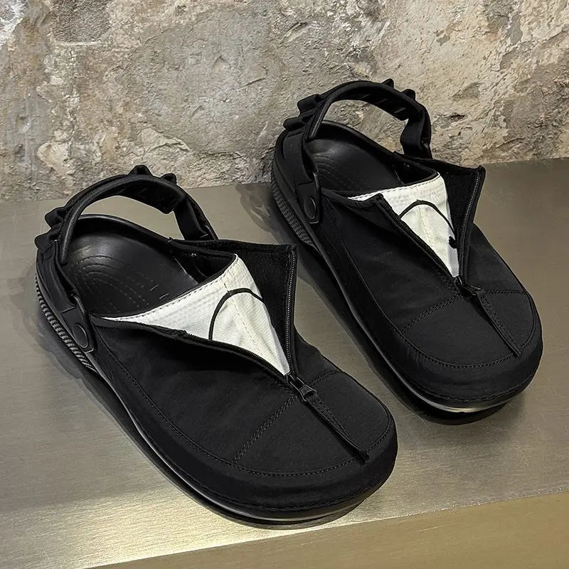 Men Slip On Summer Beach Shoes Cold Bonded Cork Sole Casual Birken Sandals Non Slip Outdoor Slippers Size 38-43