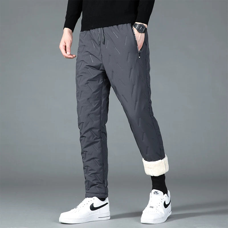 Men's Waterproof Cotton Padded Pants for Winter Comfort 2026