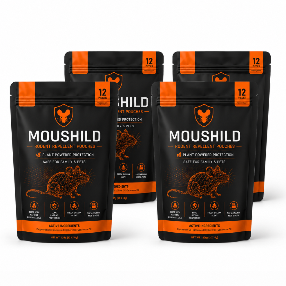 Moushild™ Natural Mouse Rodent Repeller Pouch | Safe & Effective Protection