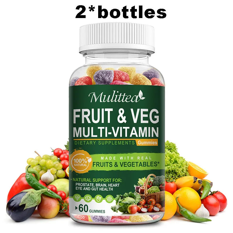 Natural Fruit & Vegetable Gummies for Digestive Health | Daily Detox