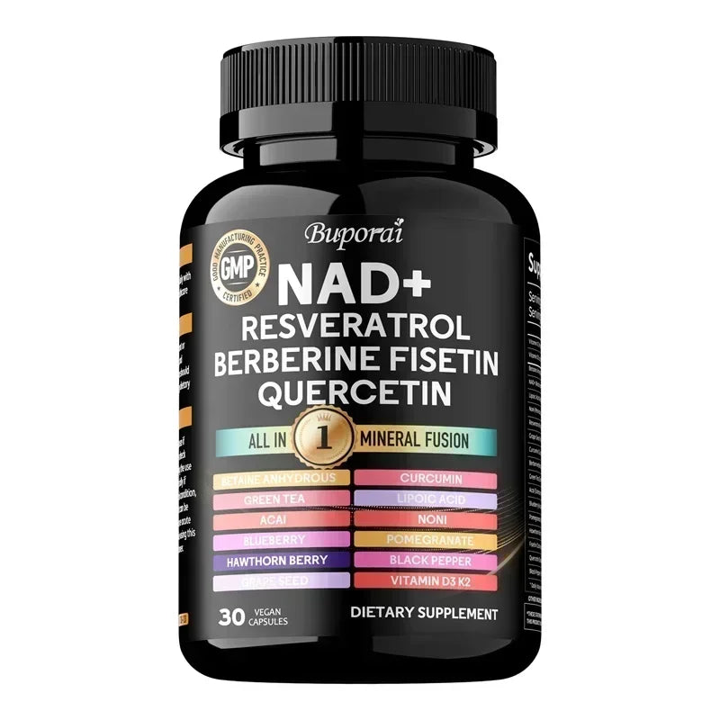 NAD Resveratrol Berberine Capsules | Supports Healthy Aging & Endurance