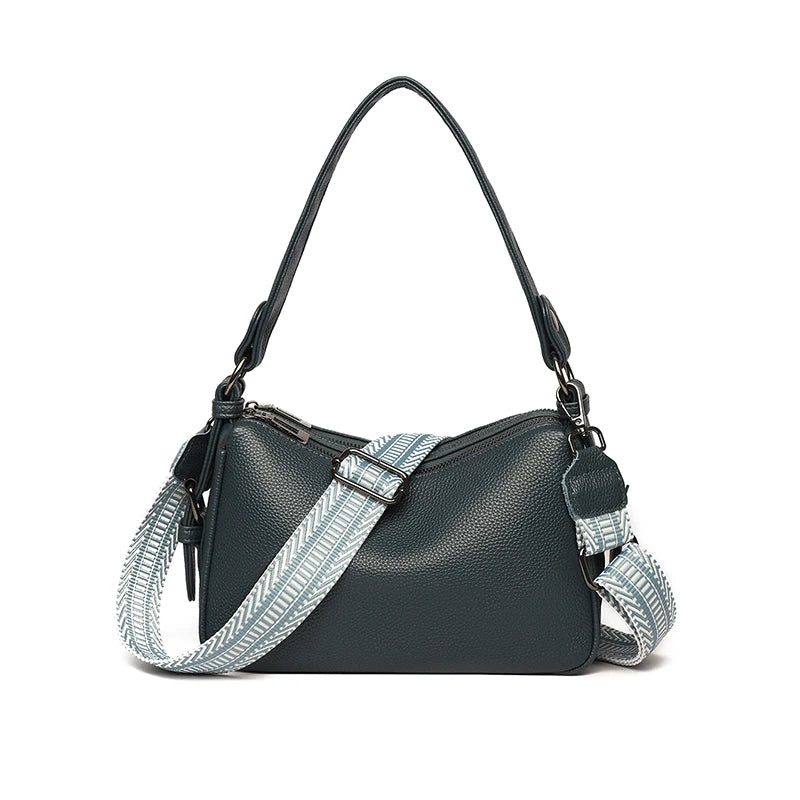 Soft Genuine Leather Crossbody Bag for Women | Luxury Casual Tote