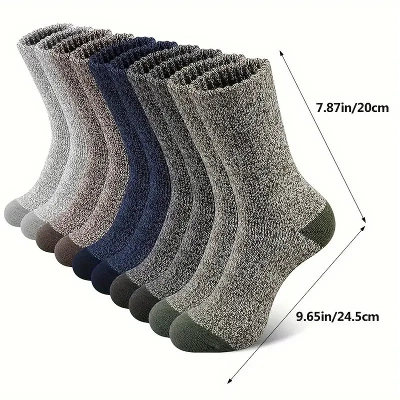 Men's Merino Wool Mid-Calf Socks | Super Thick & Thermal Comfort