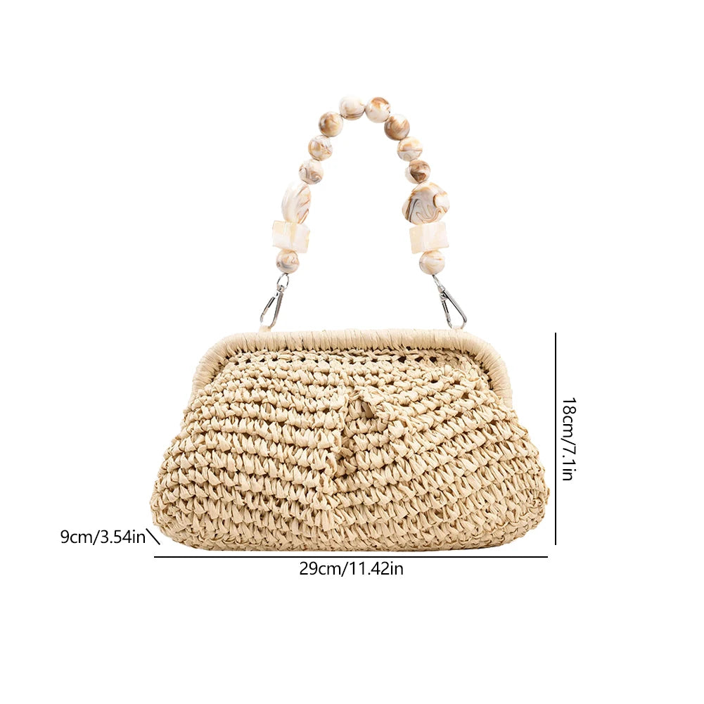 Chic Boho Straw Top Handle Bags for Women | Summer Style