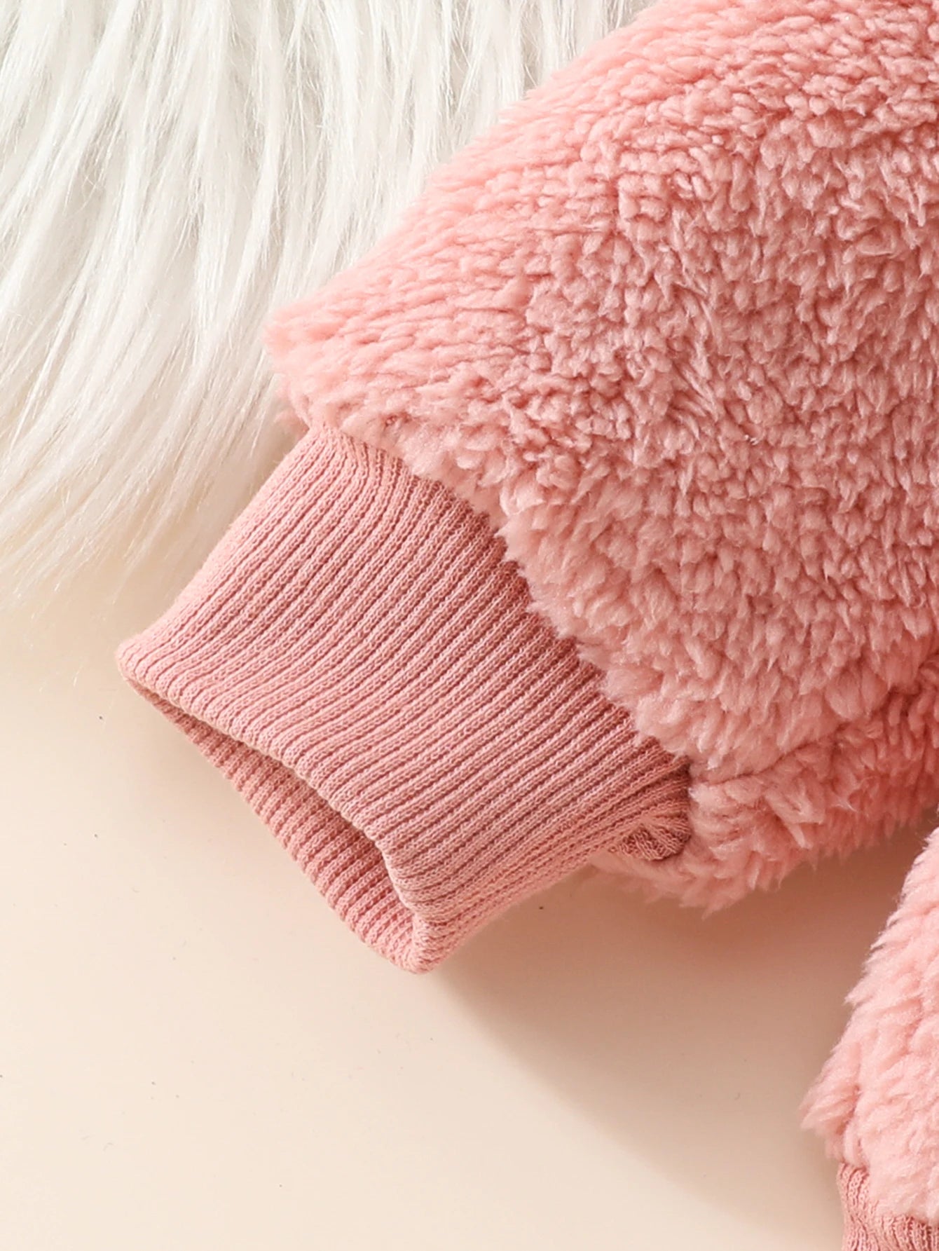 Cute Winter Baby Girl Fuzzy Heart 3-Piece Outfit Set | Cozy Style