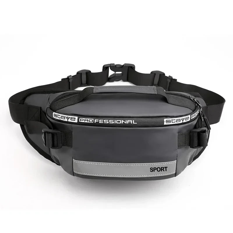 2024 Large Capacity Anti-theft Male Belt Close-Fitting Waist Bags Multi-Functional Shoulder Bag Men Nylon Fanny Chest Fanny Pack