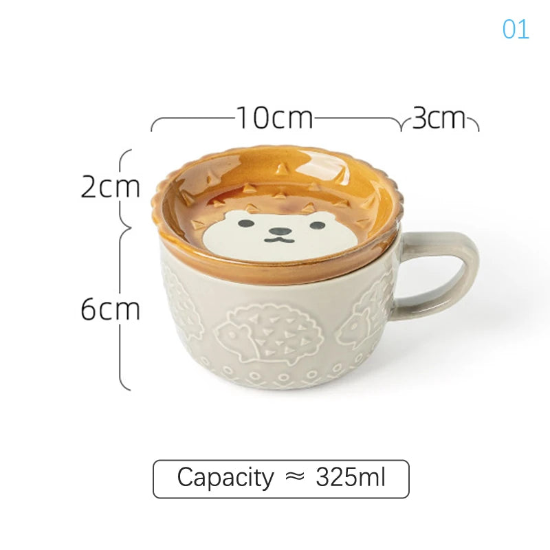 Cute Cat Coffee Mug with Lid | Perfect for Cat Lovers