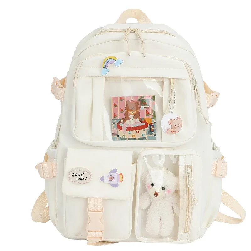 Mochila Bonita Impermeable para Mujer | Mochila Escolar con Múltiples Bolsillos